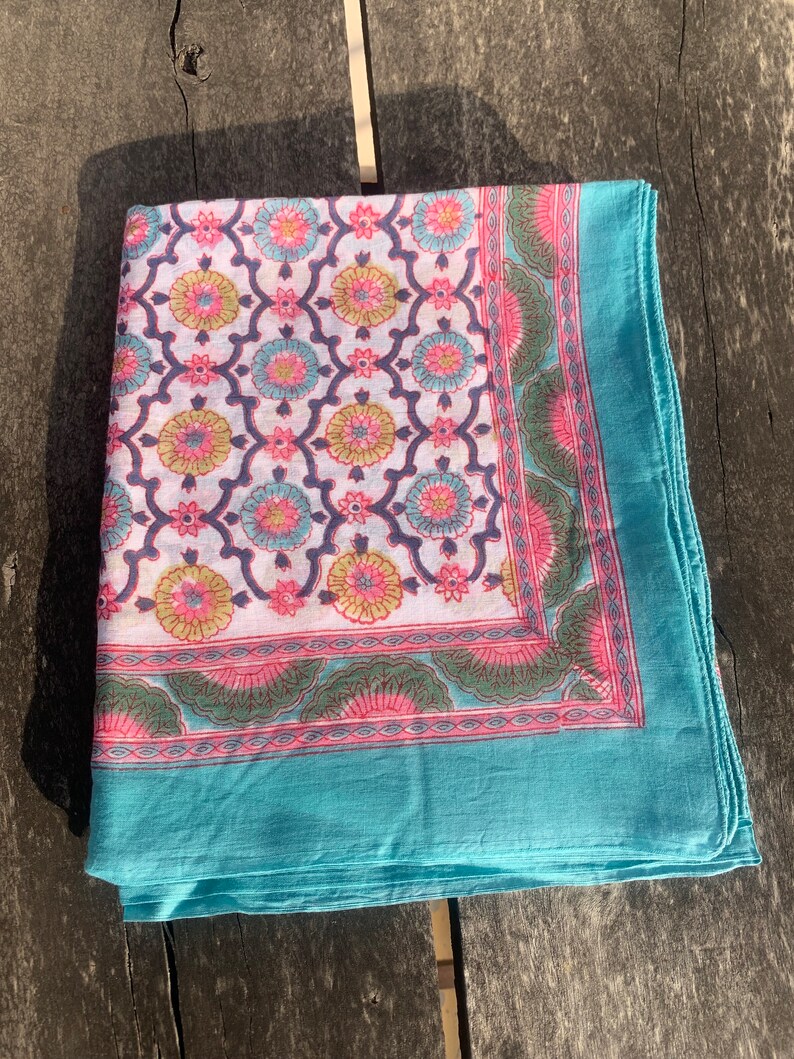 Sarong Pareo ,gift,summer dress, beach cover , beach wrap . Yoga shawl,resort wear,Beachwear, vacation essentials, Cotton shawl, home deco image 6