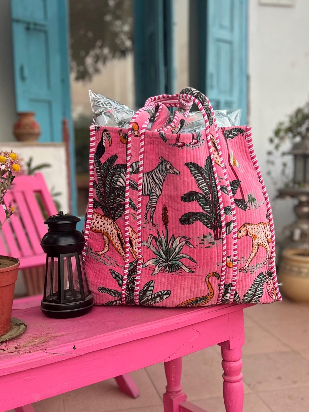 CYC Pink Jungle Tote Bag