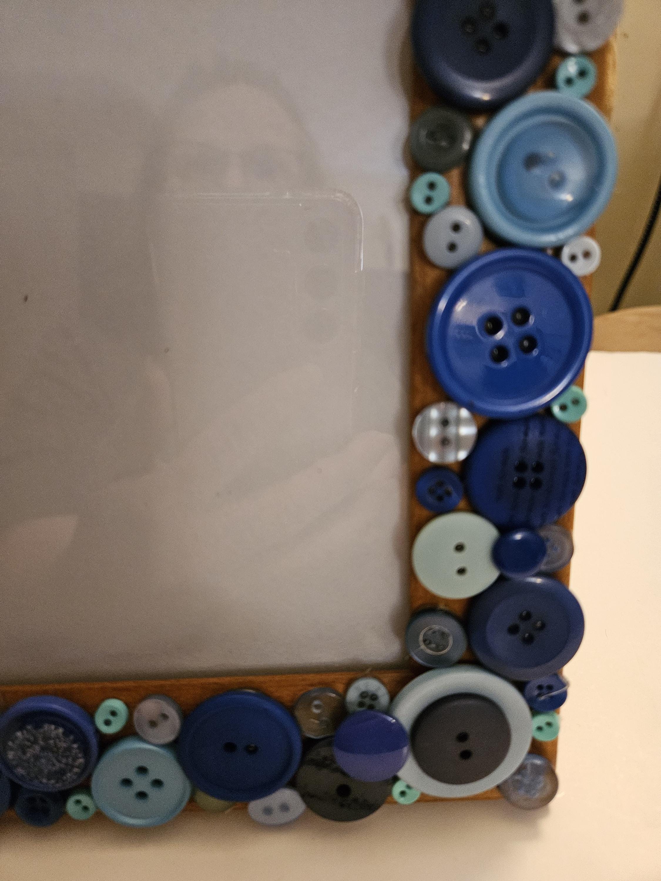 Button Picture Frame - Etsy