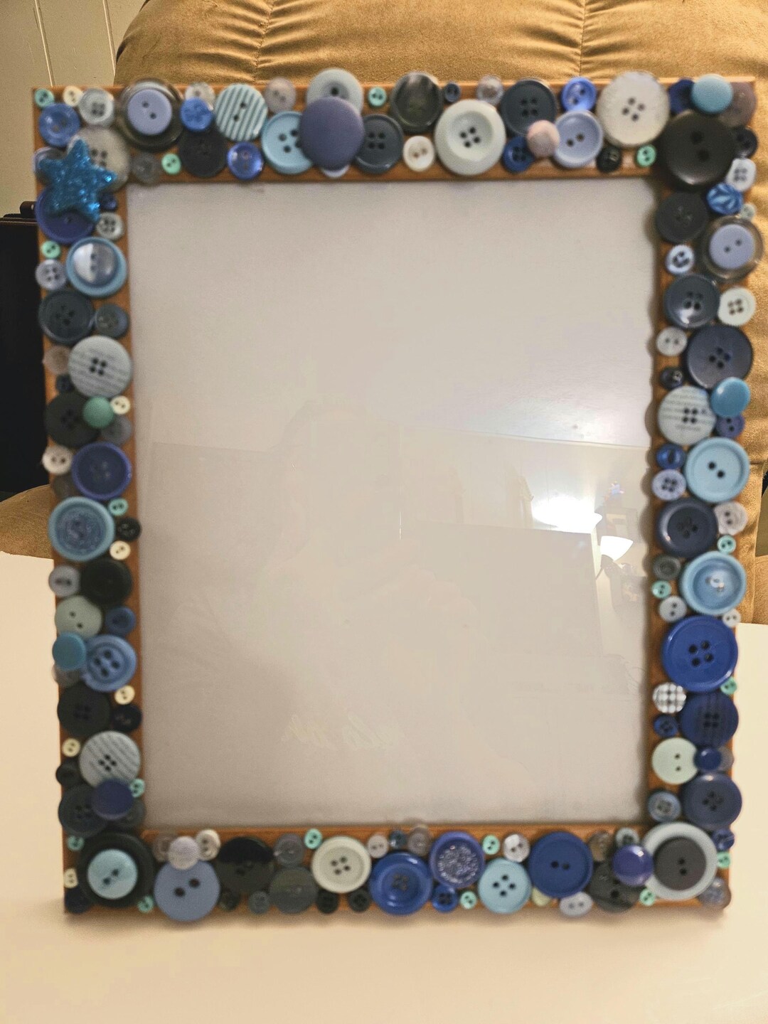 Button Picture Frame - Etsy