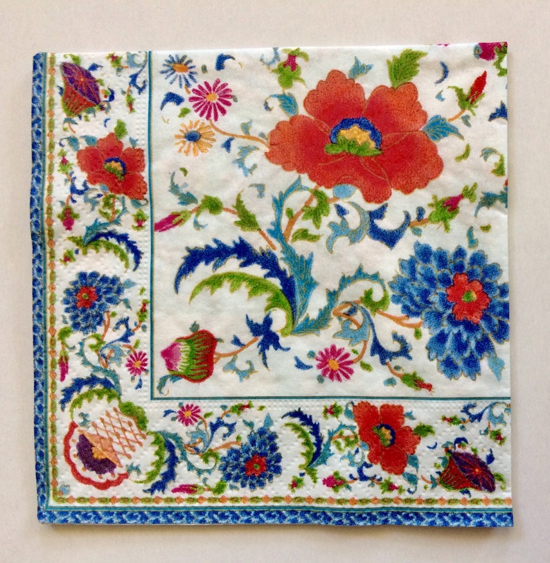 Chinese Ceramic Decoupage Napkins 3 China Pattern Paper Etsy