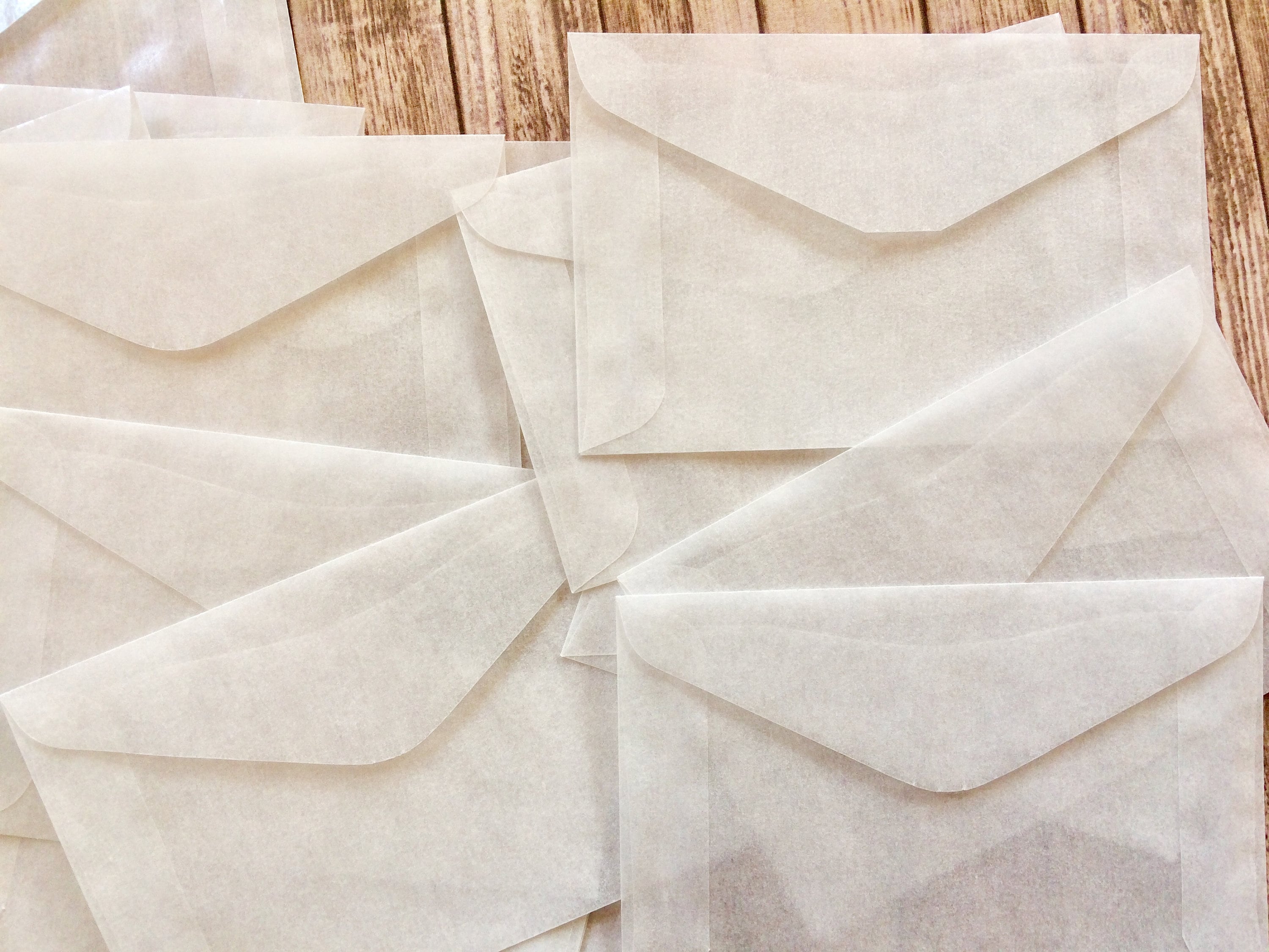 Mini Glassine Envelopes TINY Vellum Envelopes Business Card Etsy