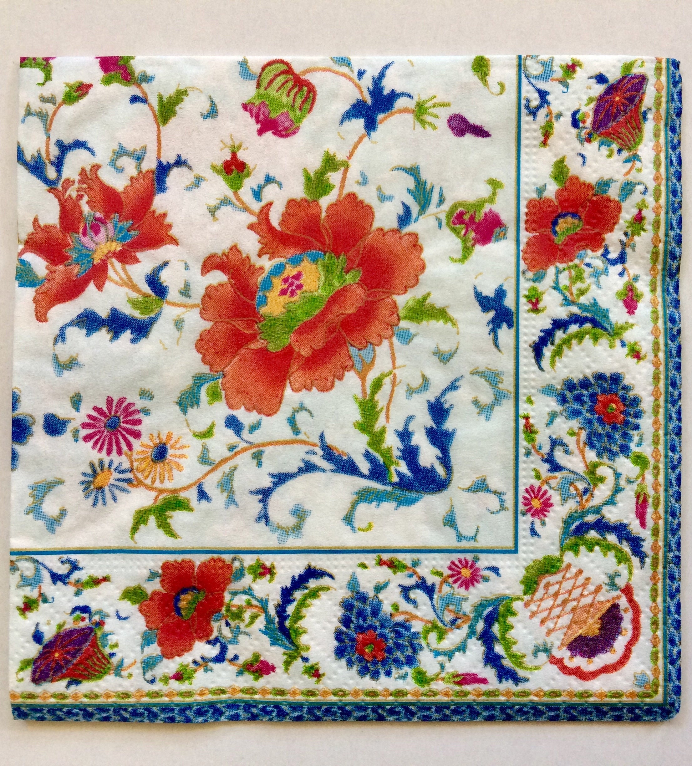 Chinese Ceramic Decoupage Napkins 3 China Pattern Paper Etsy