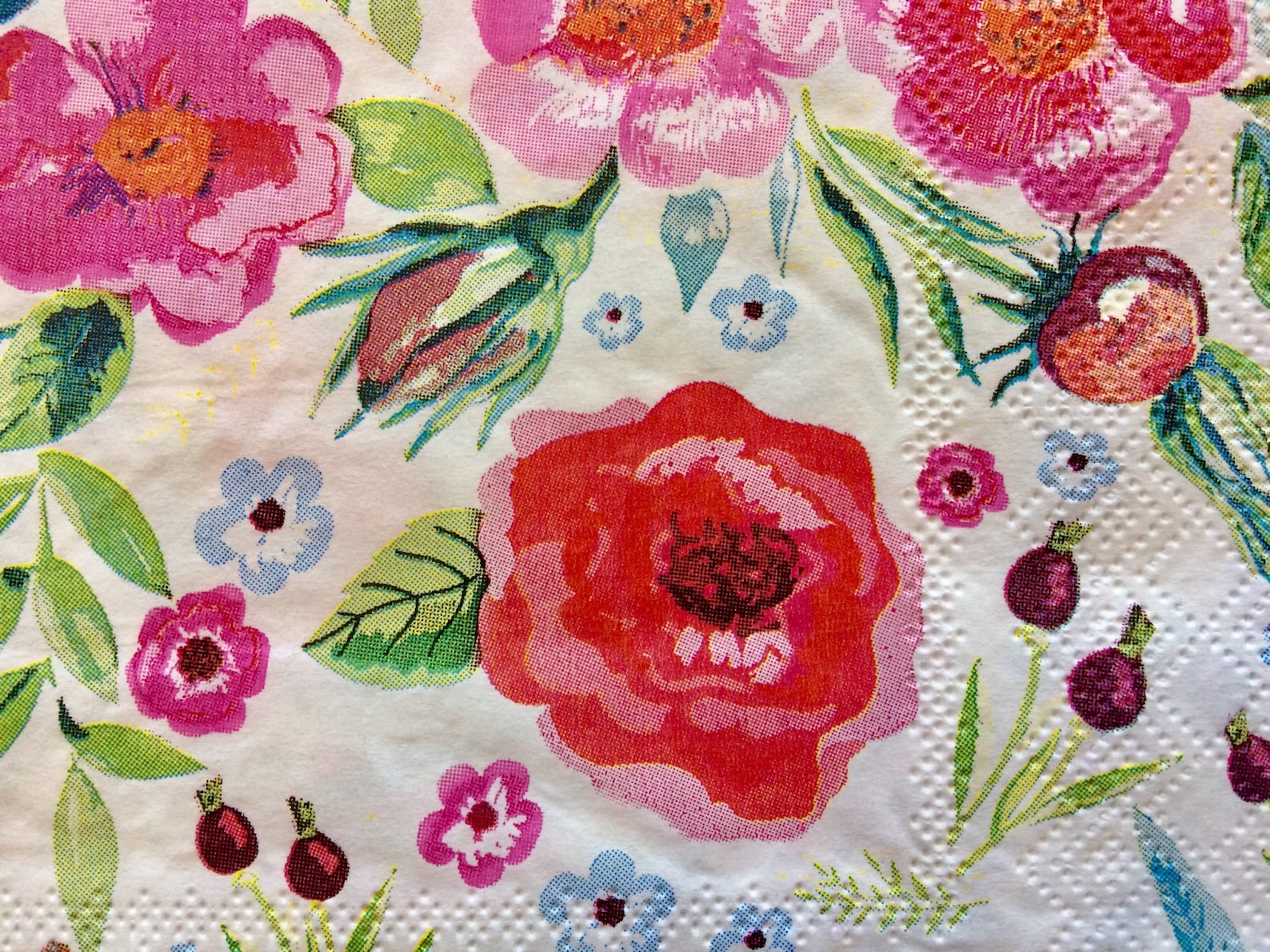 3 Paper Napkins for Decoupage Craft 3 Wildflower Napkins Etsy