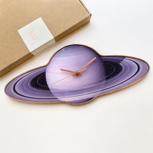 Saturn Wall Clock - Etsy