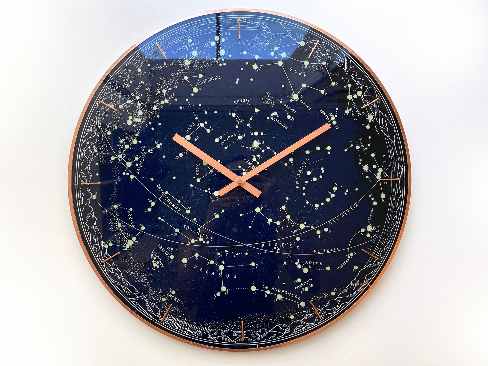 Vintage Star Clock Stellar Constellations Celestial Sky Etsy Australia