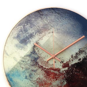 特大サイズの冥王星惑星壁掛け時計：蠍座のための暗闇で光る宇宙装飾