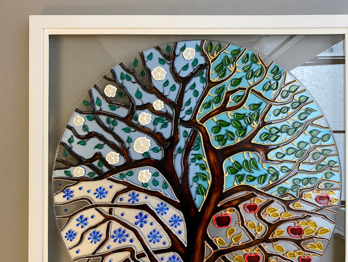 Wedding Gift Stained Glass Art Glass Painting Hand Painted Etsy India