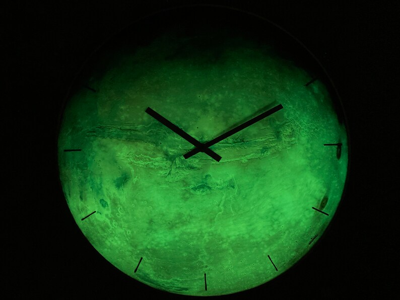 Rustic Boho Decor Planet Mars Glow in Dark Wall Art Deco - Etsy