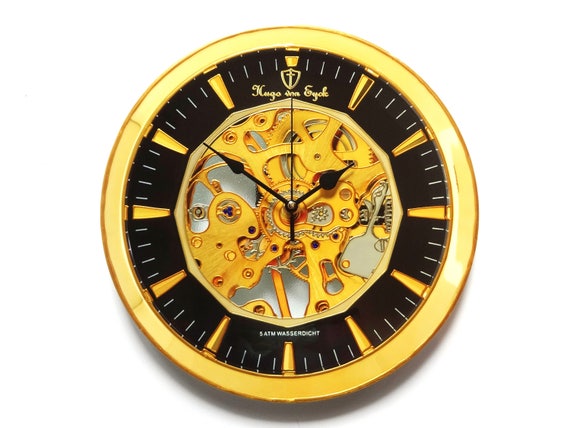 Steampunk Wall Clock Contemporary Gift Gear