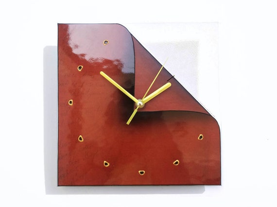 Brown Wall Clock Modern Trendy Decor Silent - Brown Clock Wall Decor Brown Wall Clock Modern Trendy Decor Silent - Brown Clock Wall Decor