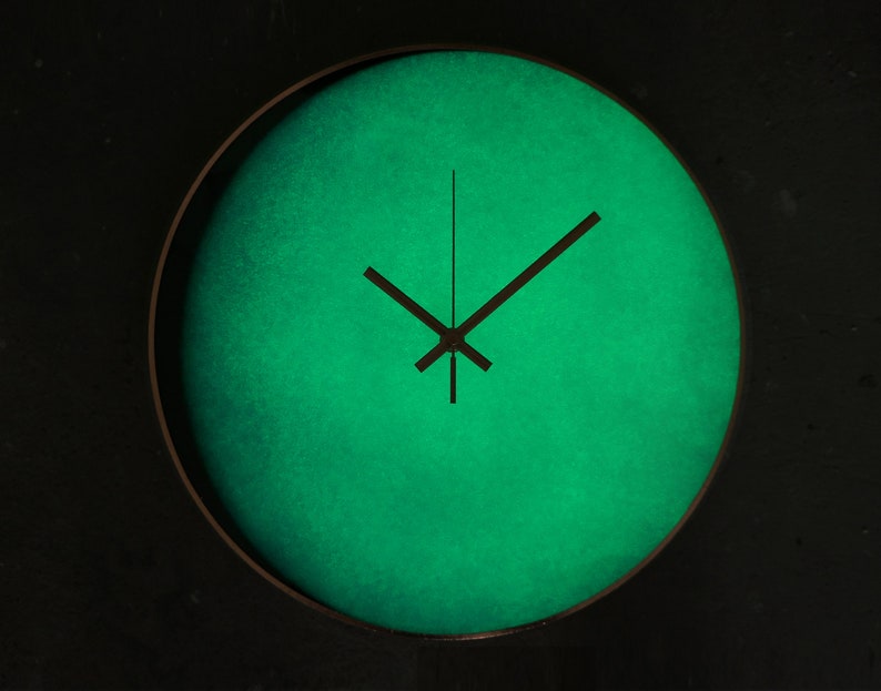 Uranus Planet Clock, Wall Clock, Glow In The Dark, Aquarius Sign, Space Decor, Astronomy Gift, Astrology Clock, Astrology Gift, Galaxy Art image 3
