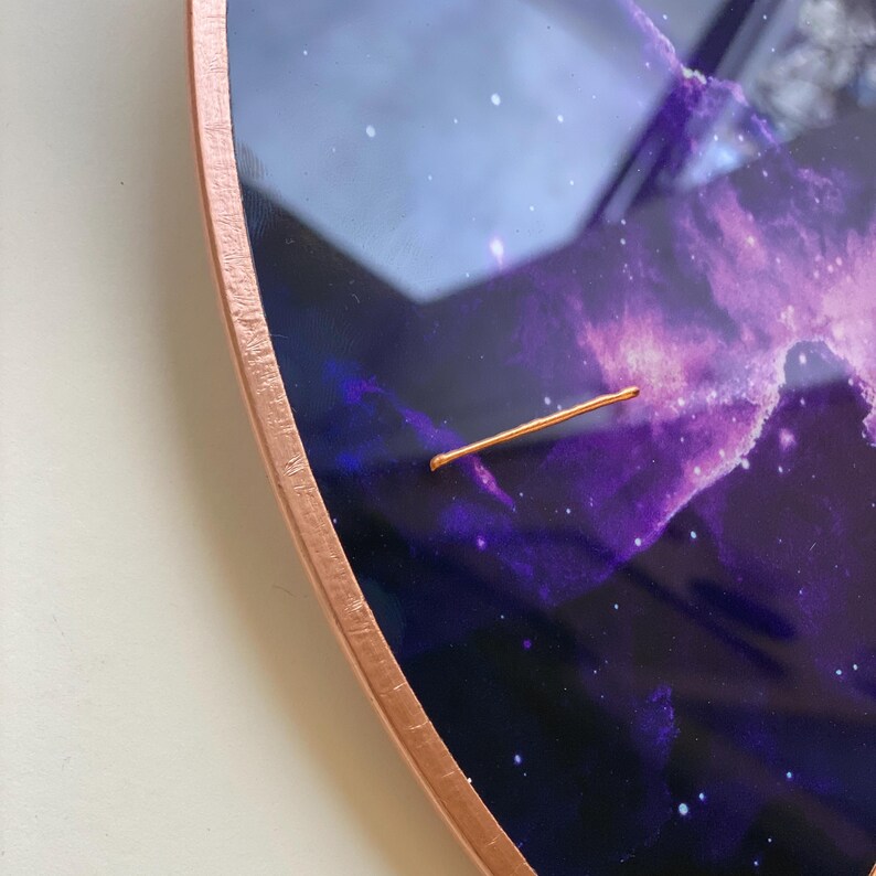 Aquarius Constellation Clock: Glow in the Dark Celestial Astrology Art Decor image 7