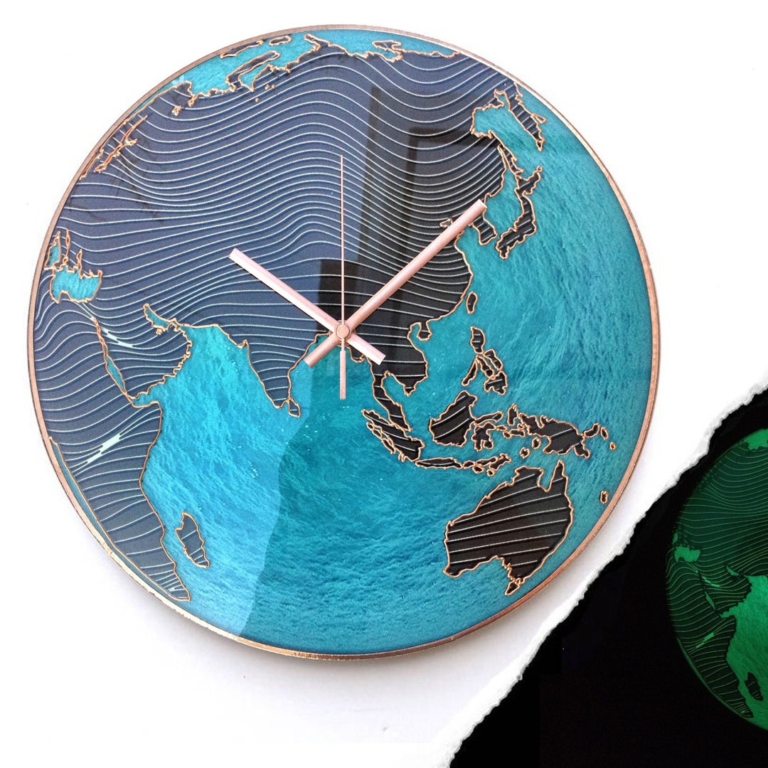 Oversized Wall Clock Globe Clock for Wall Decor Etsy