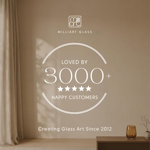 Milliart Glass handcrafted wall clocks loved by over 3000 customers worldwide, handmade meaningful glass home decor