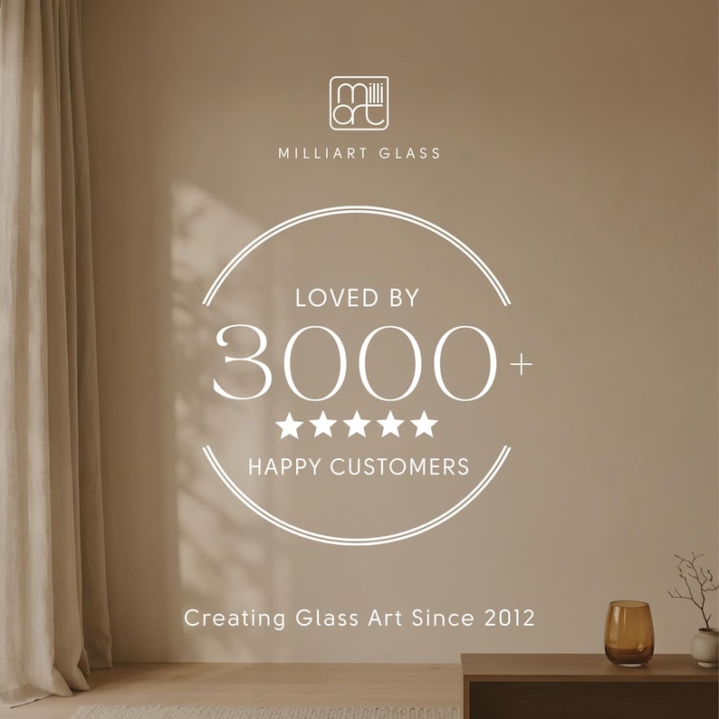 Milliart Glass handcrafted wall clocks loved by over 3000 customers worldwide, handmade meaningful glass home decor