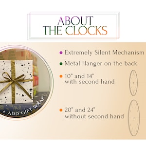 Big Wall Clock, Mercury Planet, Gemini Gift, Glow in the dark, Unique Clock, Oversized Clock, Large Wall Clock, Contemporary Glass Art Clock image 9