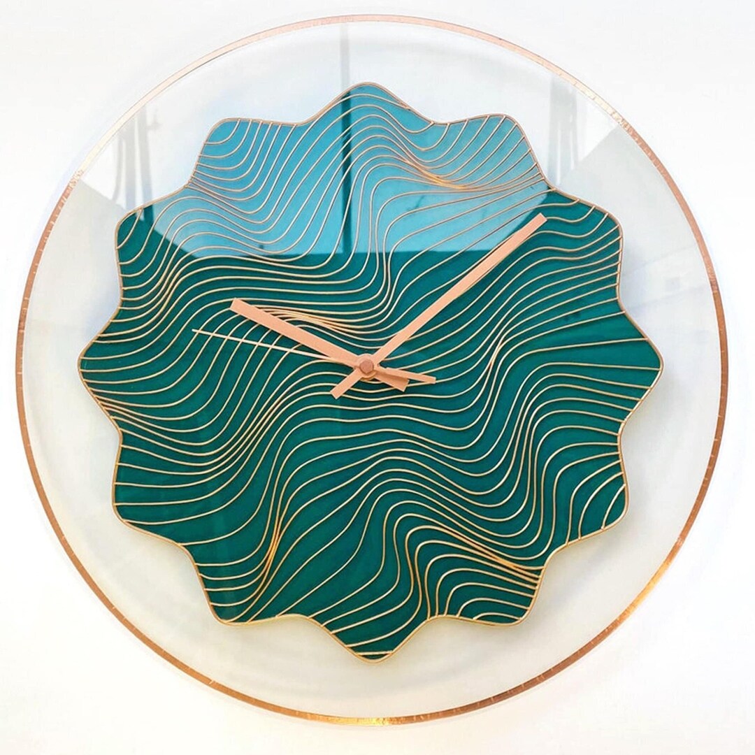 Green 3D Clock