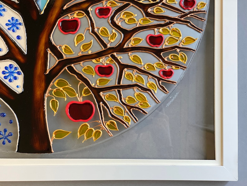 Wedding Gift Stained Glass Art Glass Painting Hand Painted Etsy India