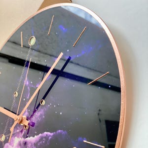 Aquarius Constellation Clock: Glow in the Dark Celestial Astrology Art Decor image 8