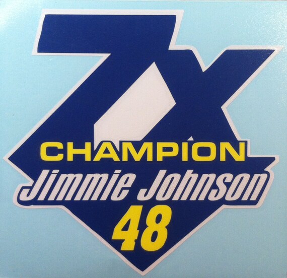 Jimmy Johnson 48 Nascar Decal Sticker Free Shipping