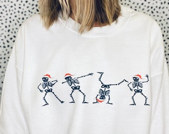 Holiday Skeletons / Christmas sweatshirt / Graphic Sweatshirt