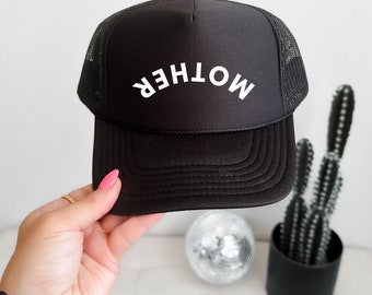 Kopf MUTTER Hut / Sommer Trucker Hut / Hut für die beste Freundin / Geschenk zum 30