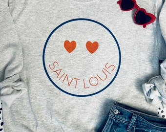 Saint Louis Heart Eyes / Saint Louis Sweatshirt / St. Louis / 