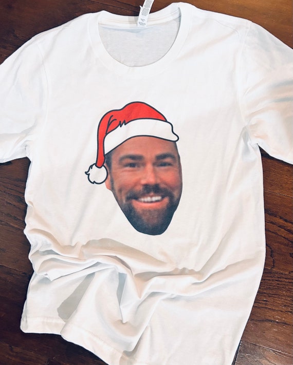 Custom Santa Face T shirt Custom Face T shirt Funny Graphic T