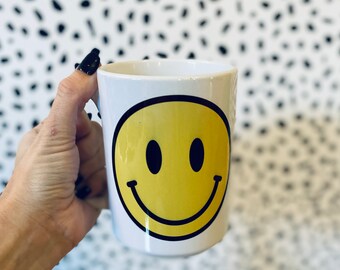 Preppy Smiley Face Coffee Mug