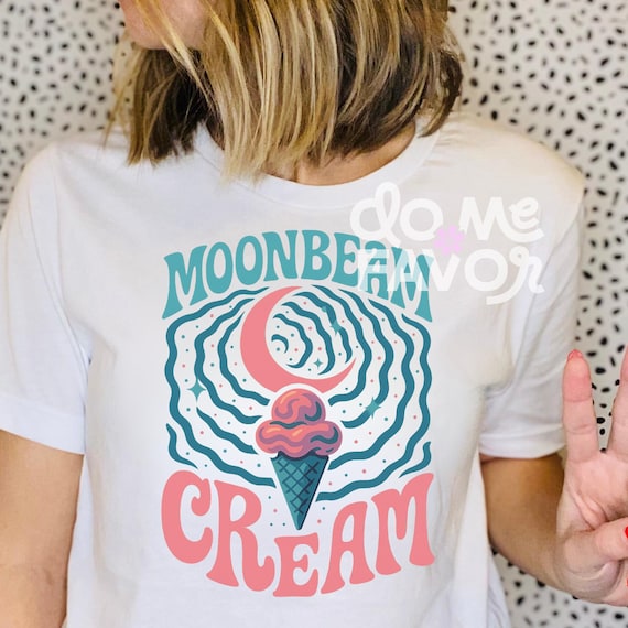 Moonbeam Ice Cream graphic t-shirt sweatshirt / retro style shirt / benson booone lover / gift for bestie / gift for wife