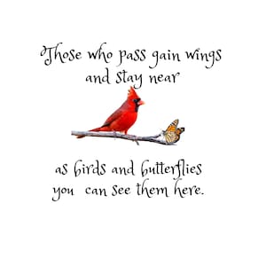 Cardinal memorial Quote DIgital File PNG Photoshop Sublimation Great for DTF