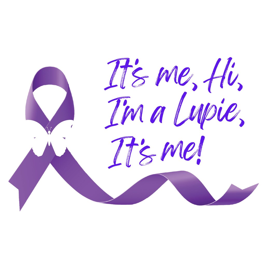 Lupus Awareness Ribbon Butterfly Design (canva Link, PNG, Photoshop) - Etsy