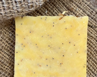 LEMONGRASS Shea Butter Soap - Handmade- Vegan - Refreshing Citrus  Lemongrass Soap - Moisturizing Shea Butter Soap