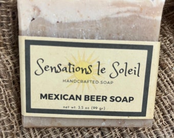 MEXICAN BEER SOAP -Vegan Soap, Soap for Men, Gifts Idea for Him!