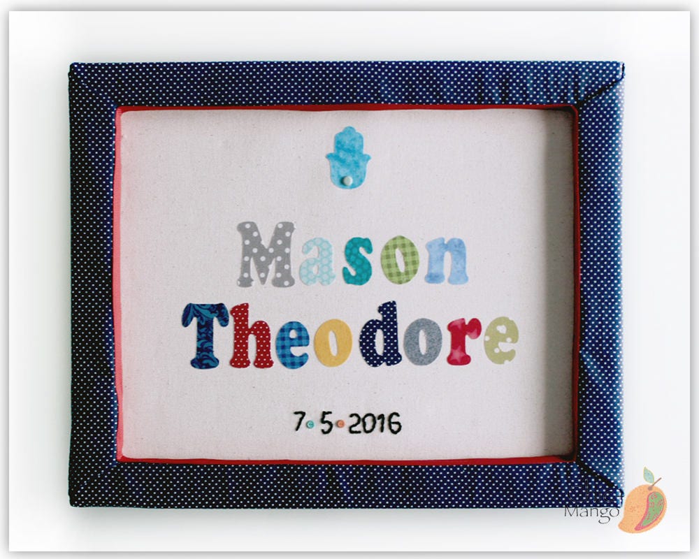 Wall Art Baby Name Baby Wall Art Canvas Kids Room Decor Etsy