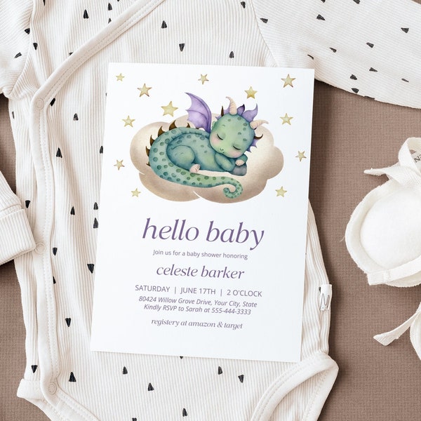 Dragon Baby Shower Etsy