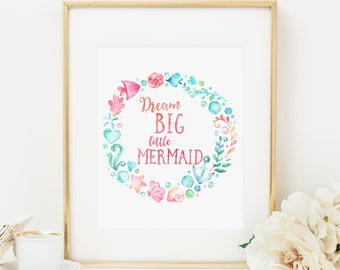 Free Free Dream Big Little Mermaid Svg 608 SVG PNG EPS DXF File