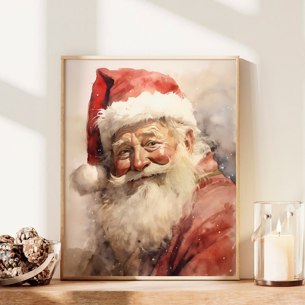 Santa Claus Print - Etsy