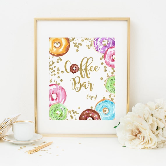 Greenery Sangria Bar Printable Green Foliage Sangria Sign Bridal