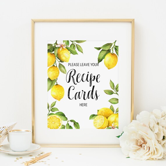 Editable Sign Summer bridal shower sign PRINTABLE 001 Lemon Bridal Shower Sign
