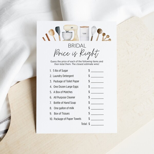 Bridal Shower Baking Etsy