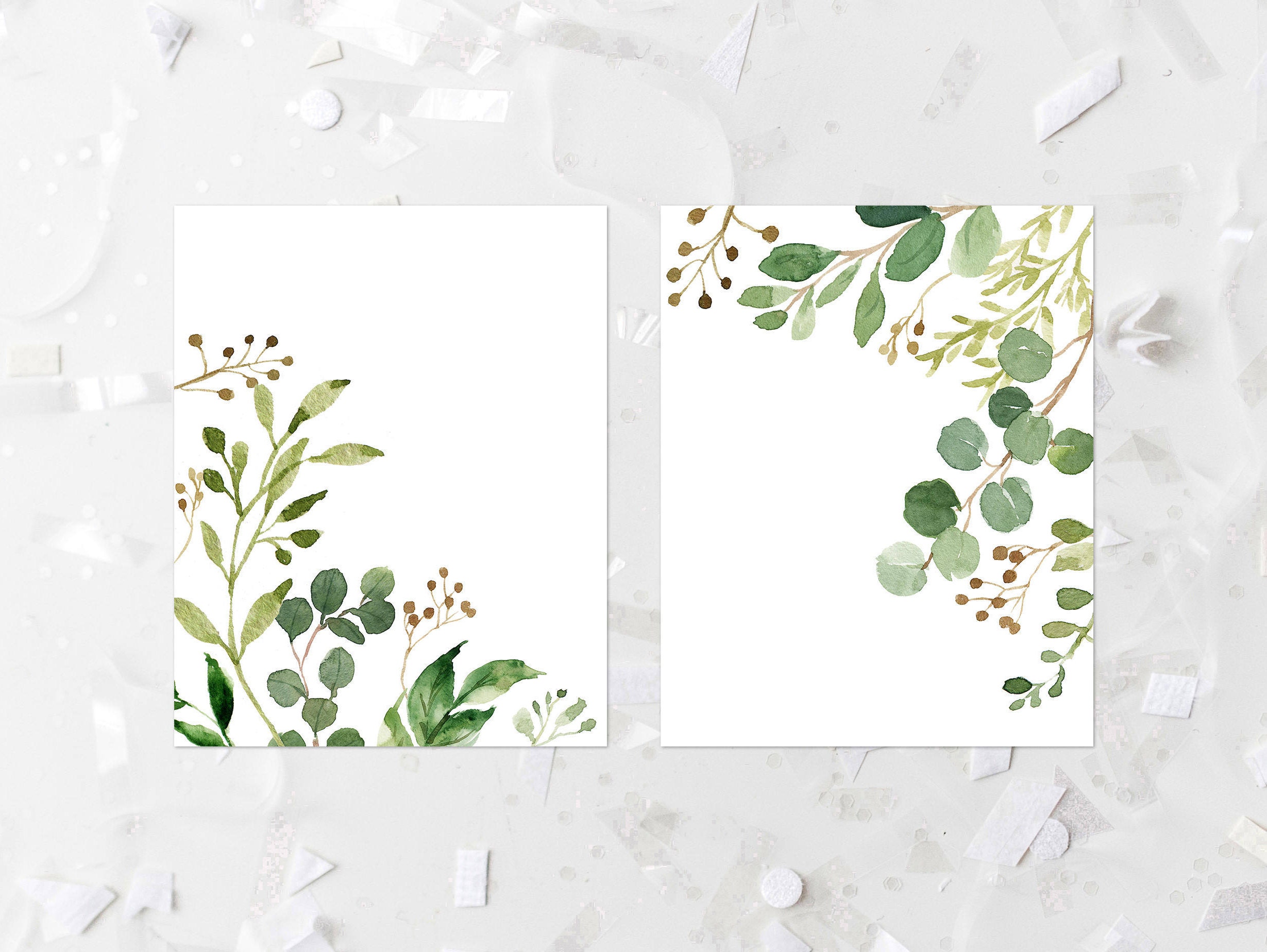 Greenery Printable Set Greenery Nursery Decor Green Foliage | Etsy