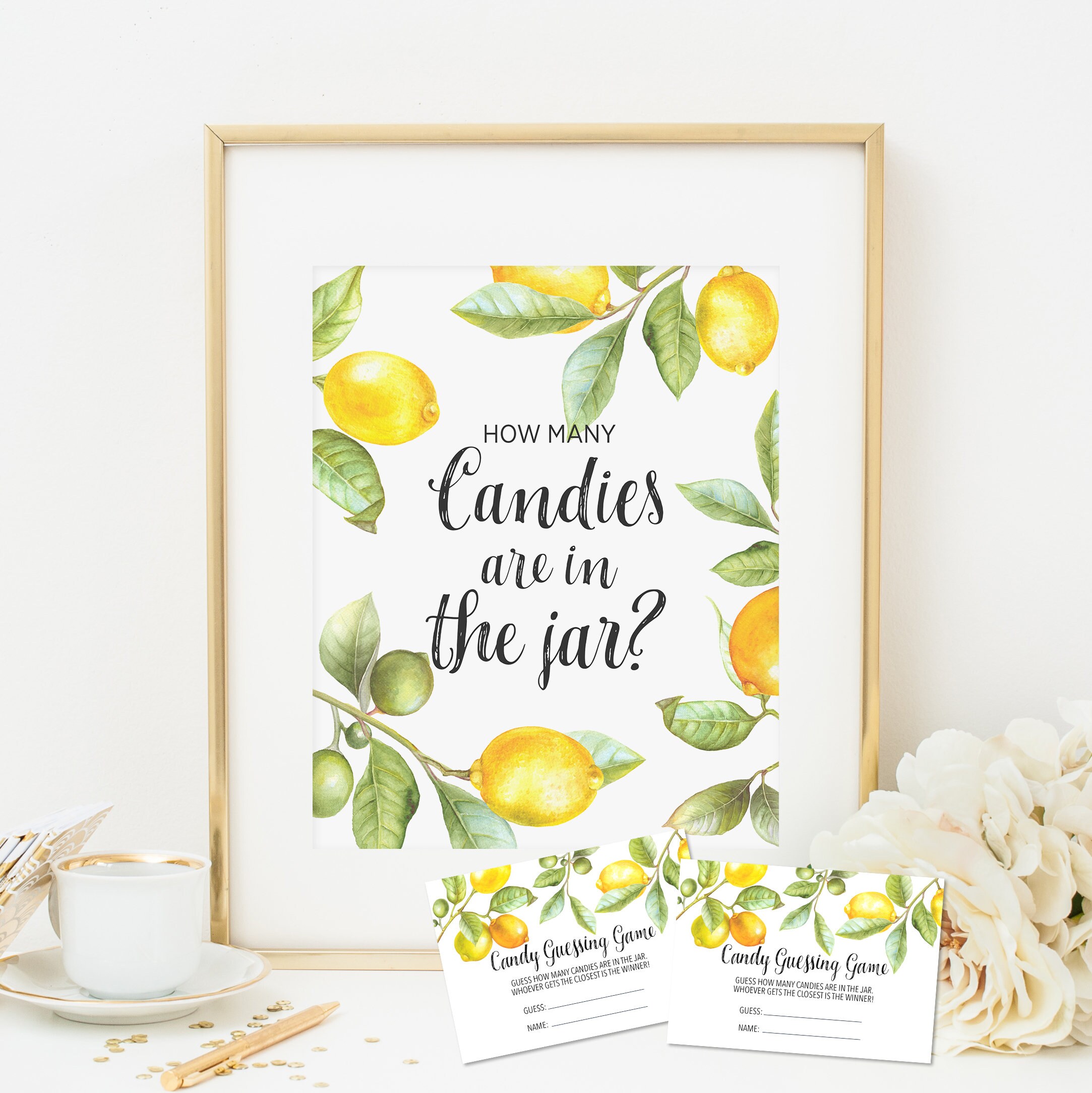 How Many Candies Are in the Jar Game Printable Candy Guessing - Etsy