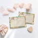 Travel Recipe Card, Instant Download, Boho Bridal Shower Invitation Insert, Kitchen Shower Game, Activity, Blush Flowers, Map, Globe 375 