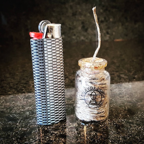 HempWix Hemp Wick Dispenser Lighter Vial Large/Thick Wick | Etsy