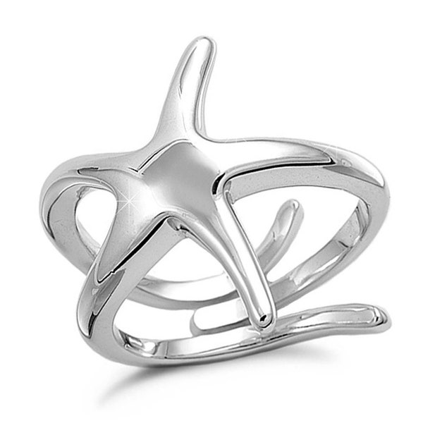 Starfish, starfish ring, 925 Sterling Silver Starfish Ring sea jewelry, starfish jewelry, sealife, dainty jewelry ADJUSTABLE