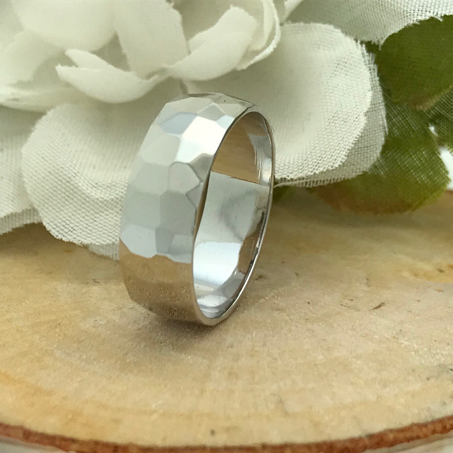 6mm Sterling Silver Wedding Ring Personalized Custom Engraved Etsy