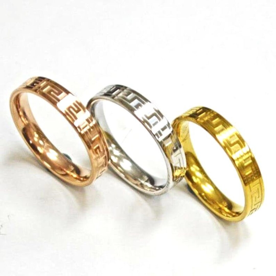 4mm Skinny Ring Personalized Engraved Stainless Steel Ring Etsy