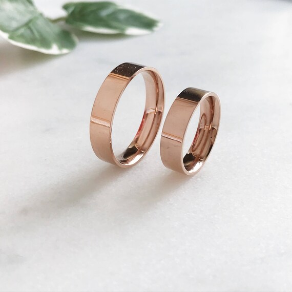 His and hers shop stainless steel rings